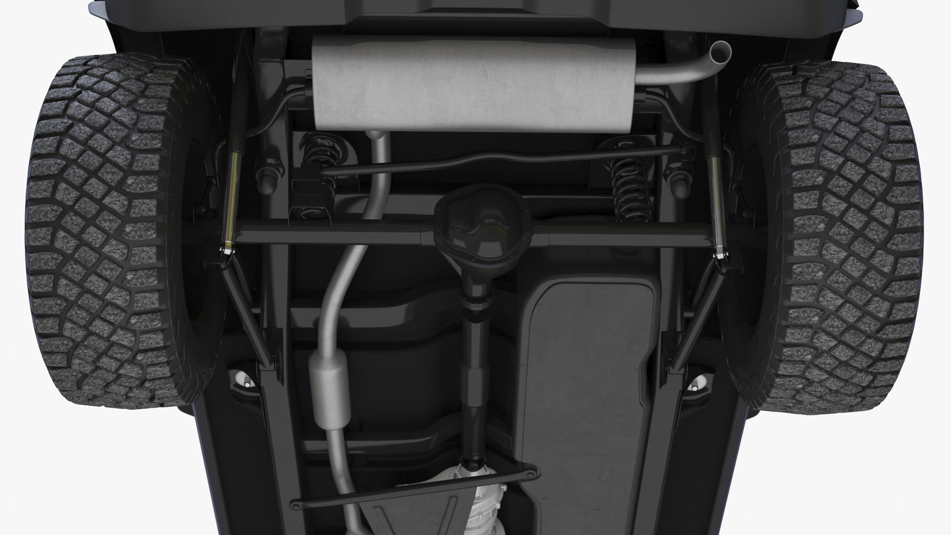 Ford Bronco Two Door 4X4 Shadow Black Rigged 3D model