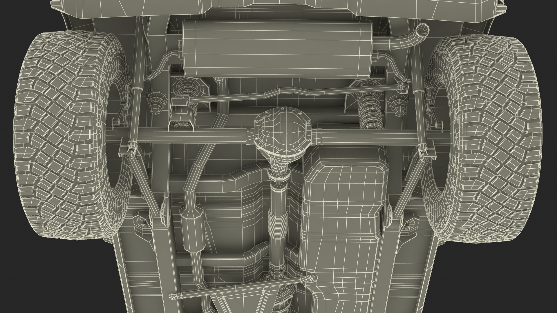Ford Bronco Two Door 4X4 Shadow Black Rigged 3D model