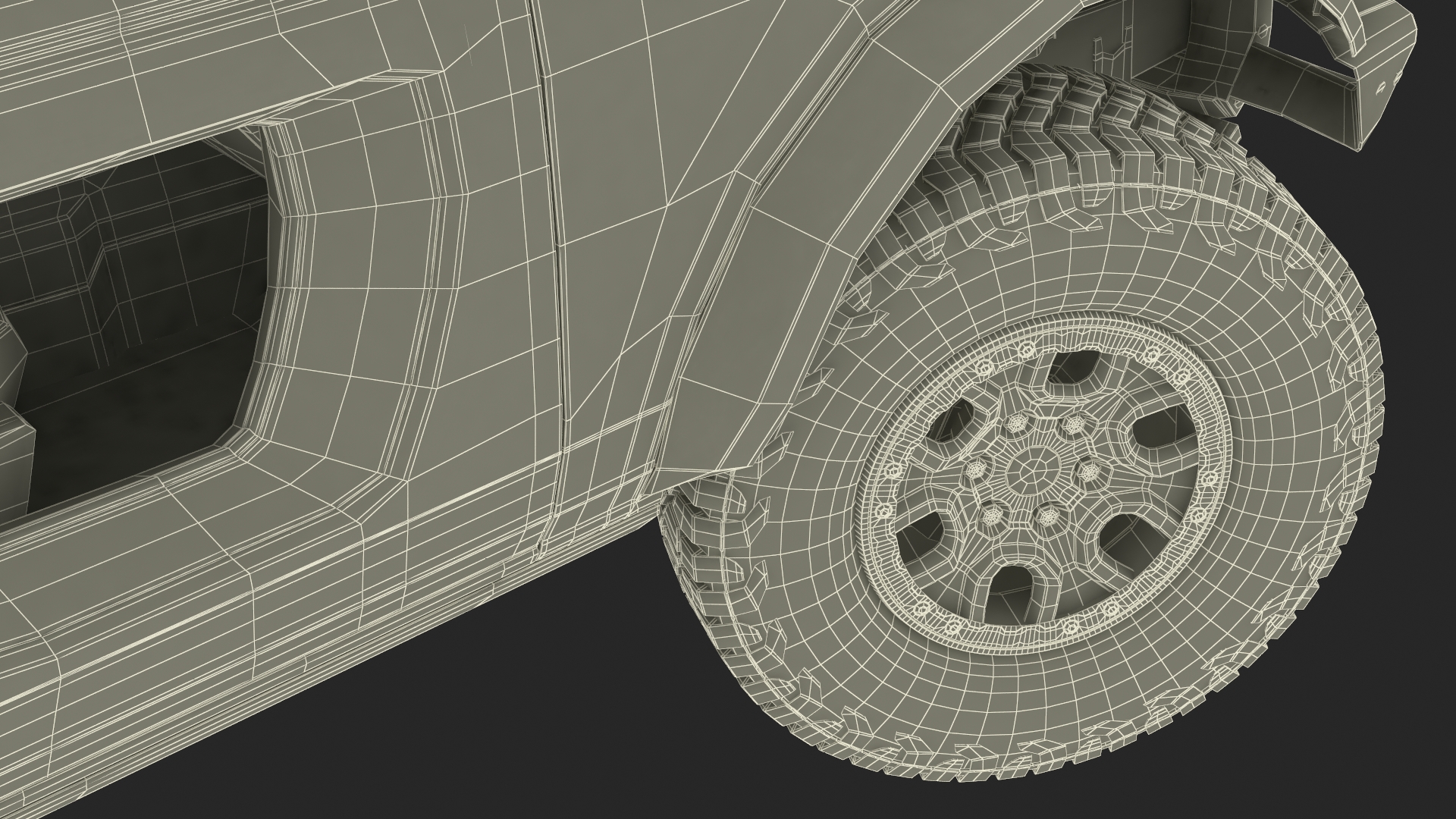 Ford Bronco Two Door 4X4 Shadow Black Rigged 3D model