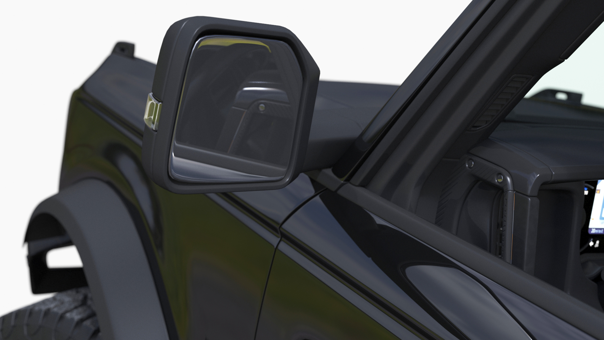 Ford Bronco Two Door 4X4 Shadow Black Rigged 3D model
