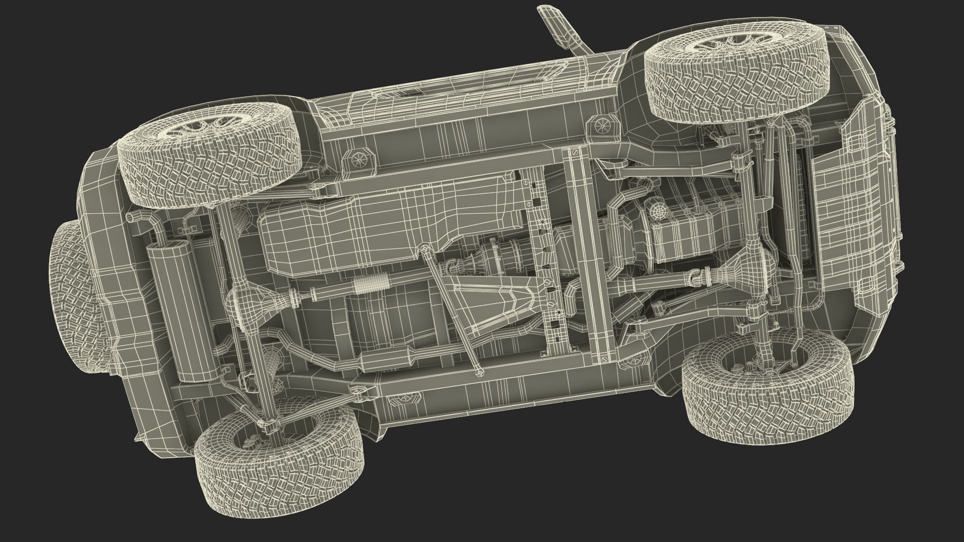 Ford Bronco Two Door 4X4 Shadow Black Rigged 3D model