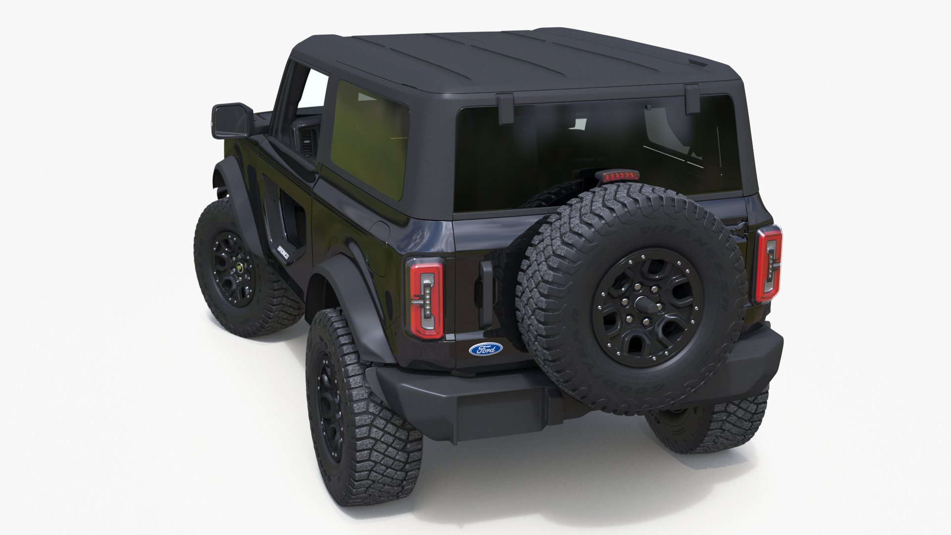 Ford Bronco Two Door 4X4 Shadow Black Rigged 3D model