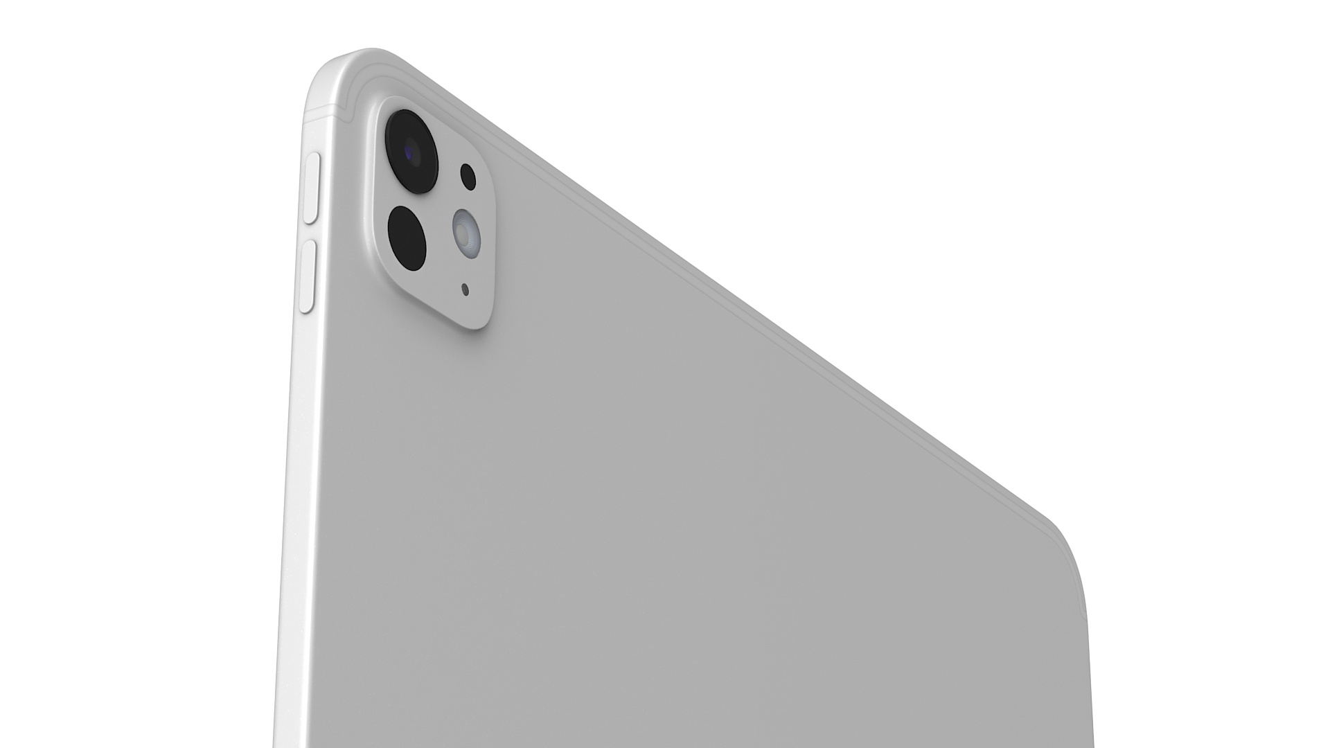 3D Silver Apple IPad Pro 2024 13 Inch Off model