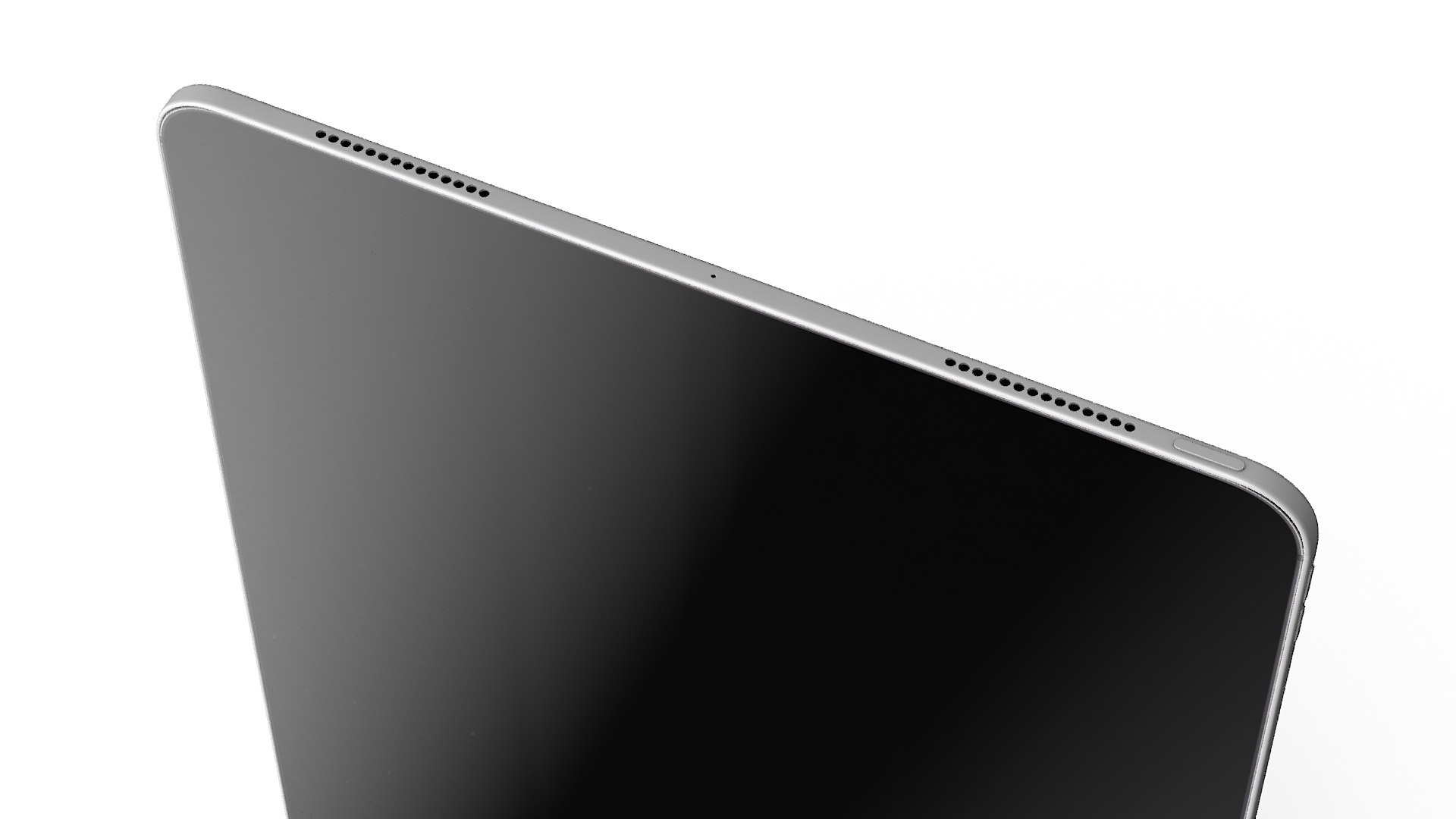 3D Silver Apple IPad Pro 2024 13 Inch Off model