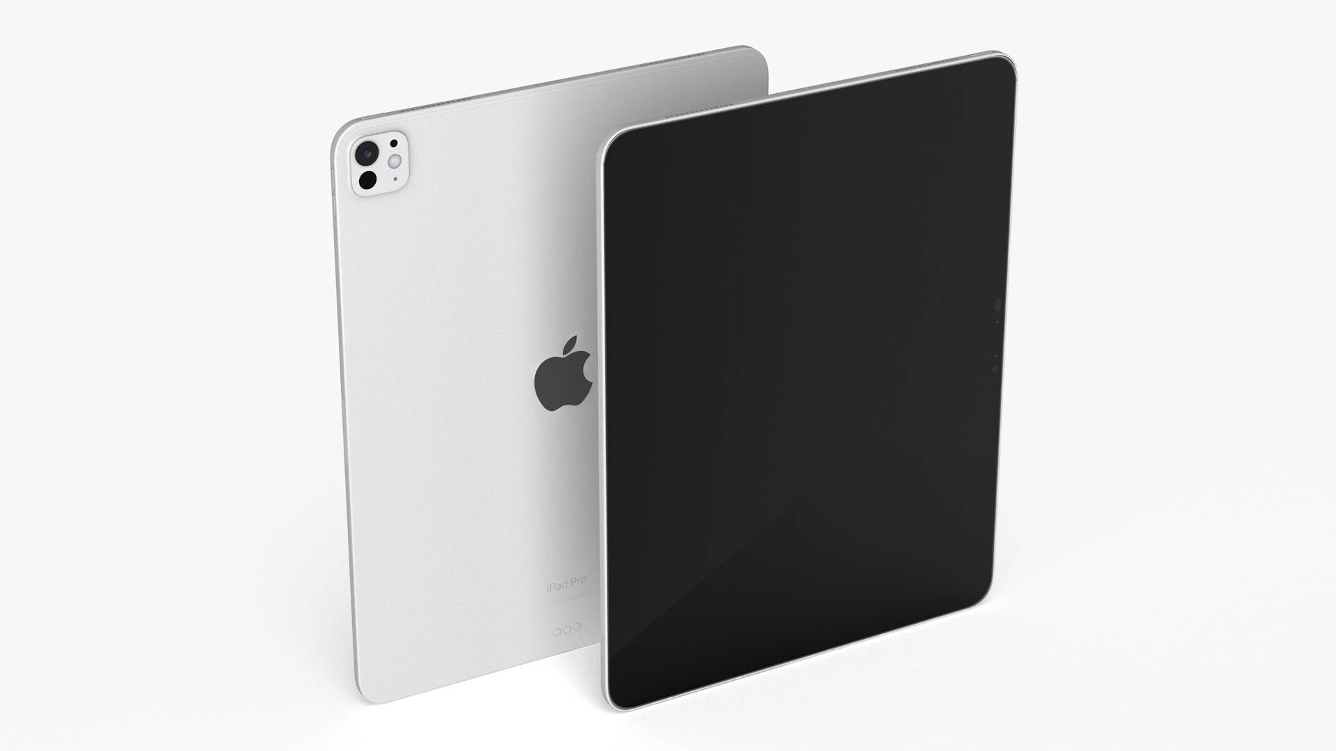 3D Silver Apple IPad Pro 2024 13 Inch Off model