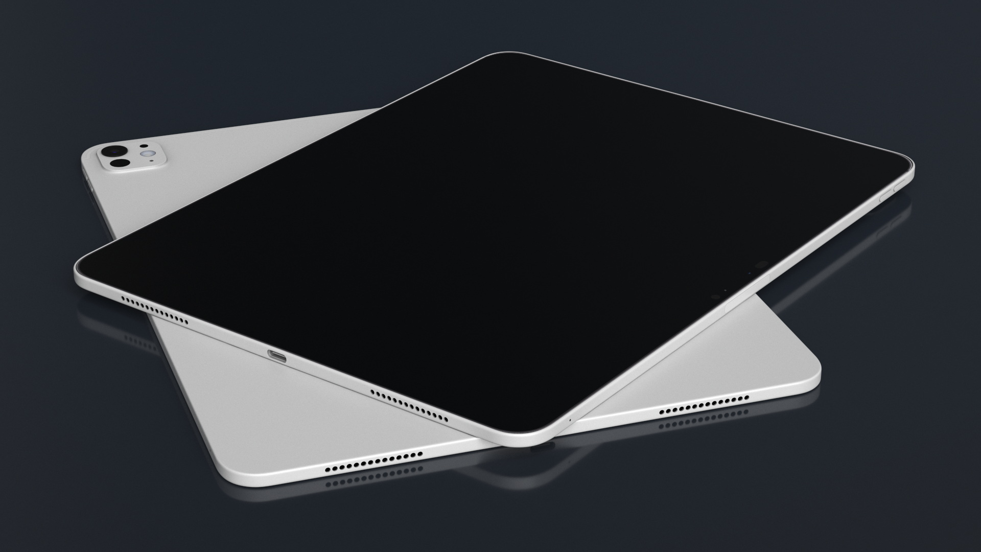 3D Silver Apple IPad Pro 2024 13 Inch Off model