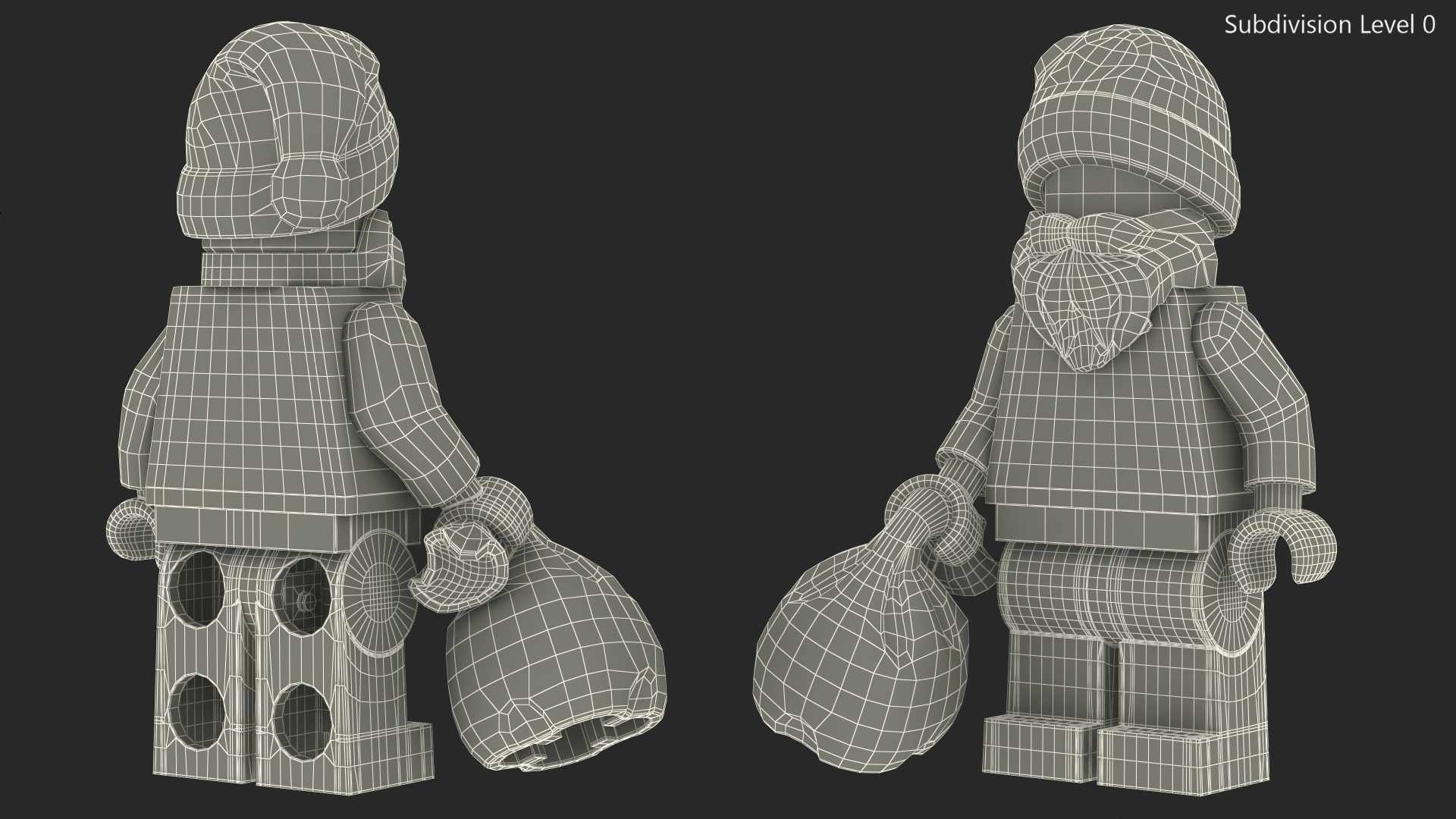 LEGO Santa Claus Minifigure 3D