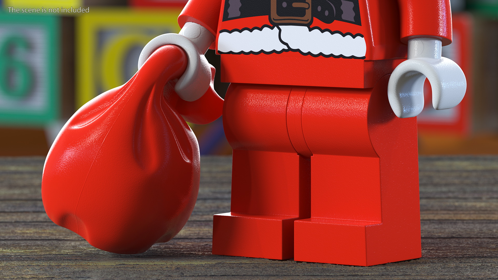 LEGO Santa Claus Minifigure 3D
