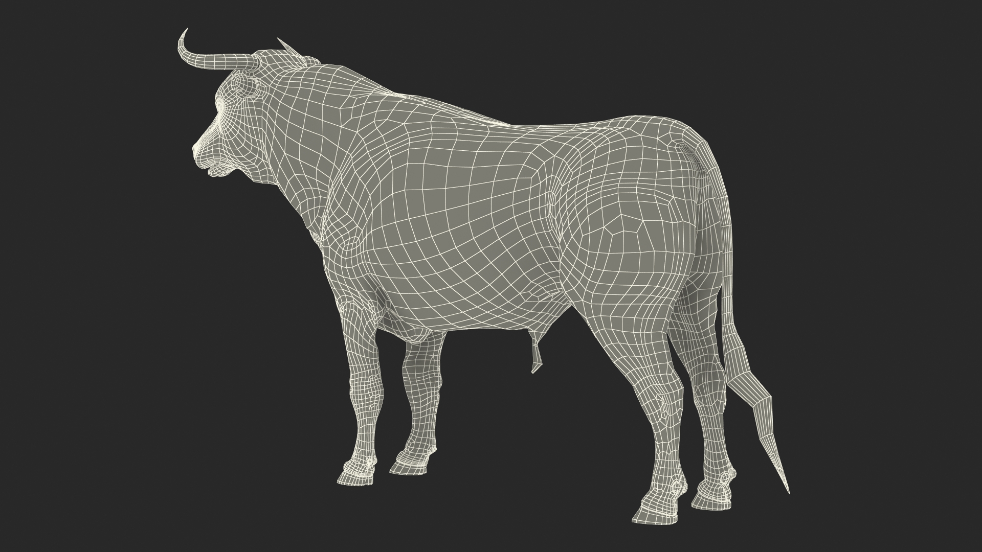 Black Bull Fur 3D model
