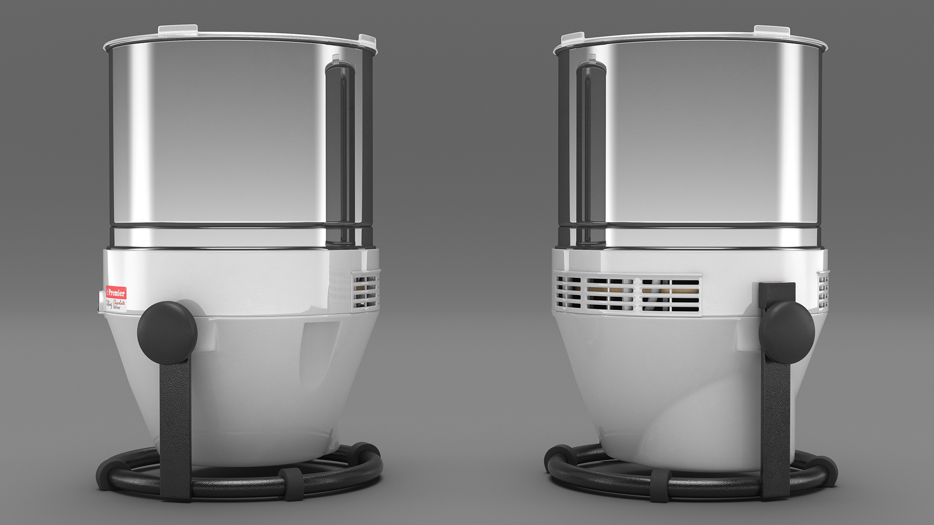 Kitchen Cabinet Handle Bin Pull Closed Black 3D model