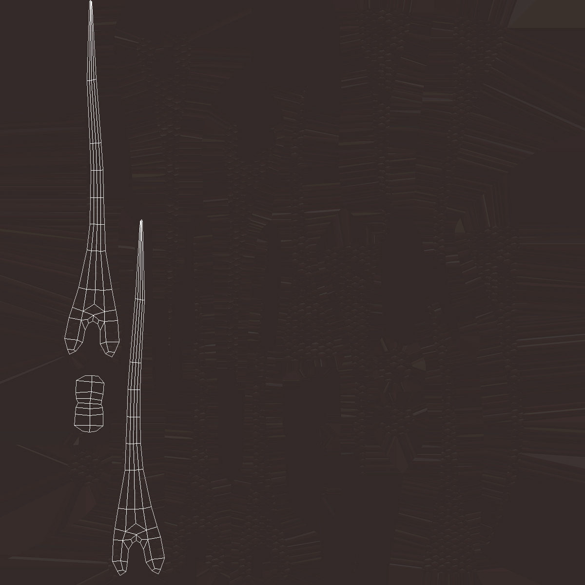 3D Structure of Human Hair model