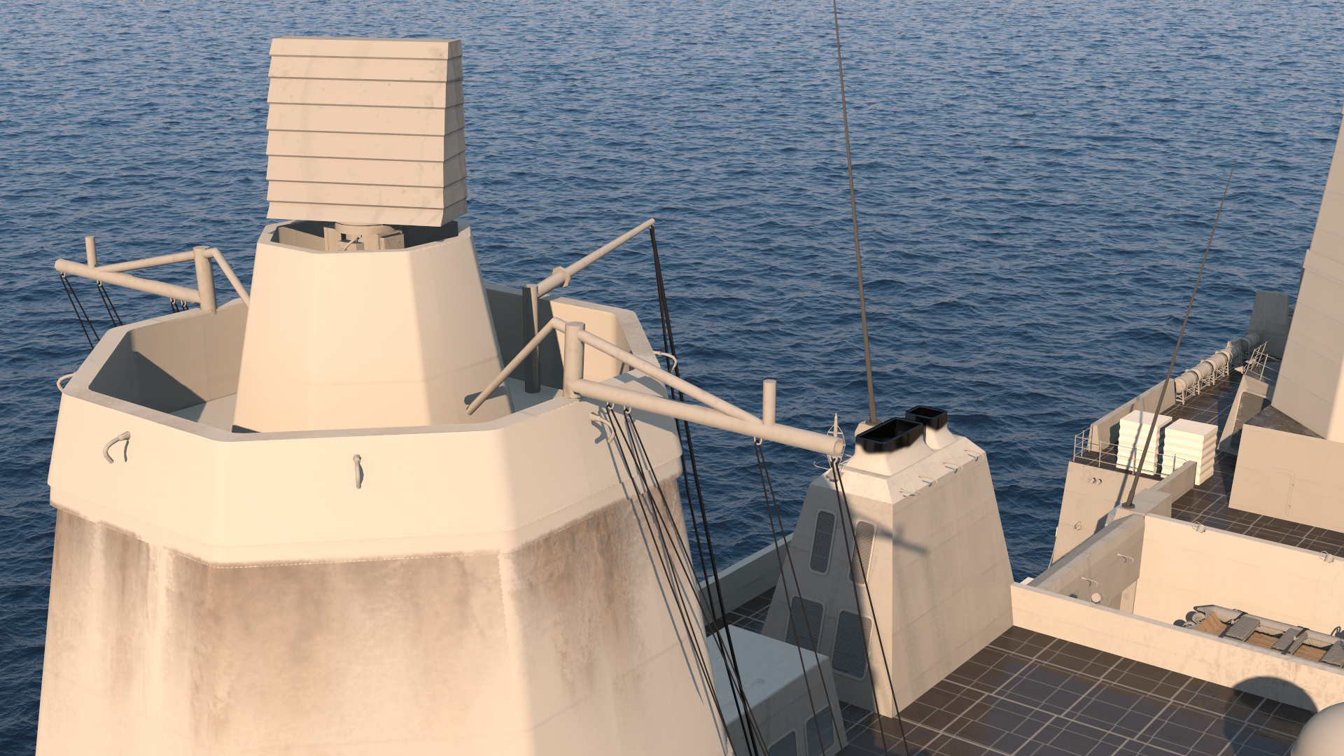 3D San Antonio Class with Sikorsky MH 53 Pave Low