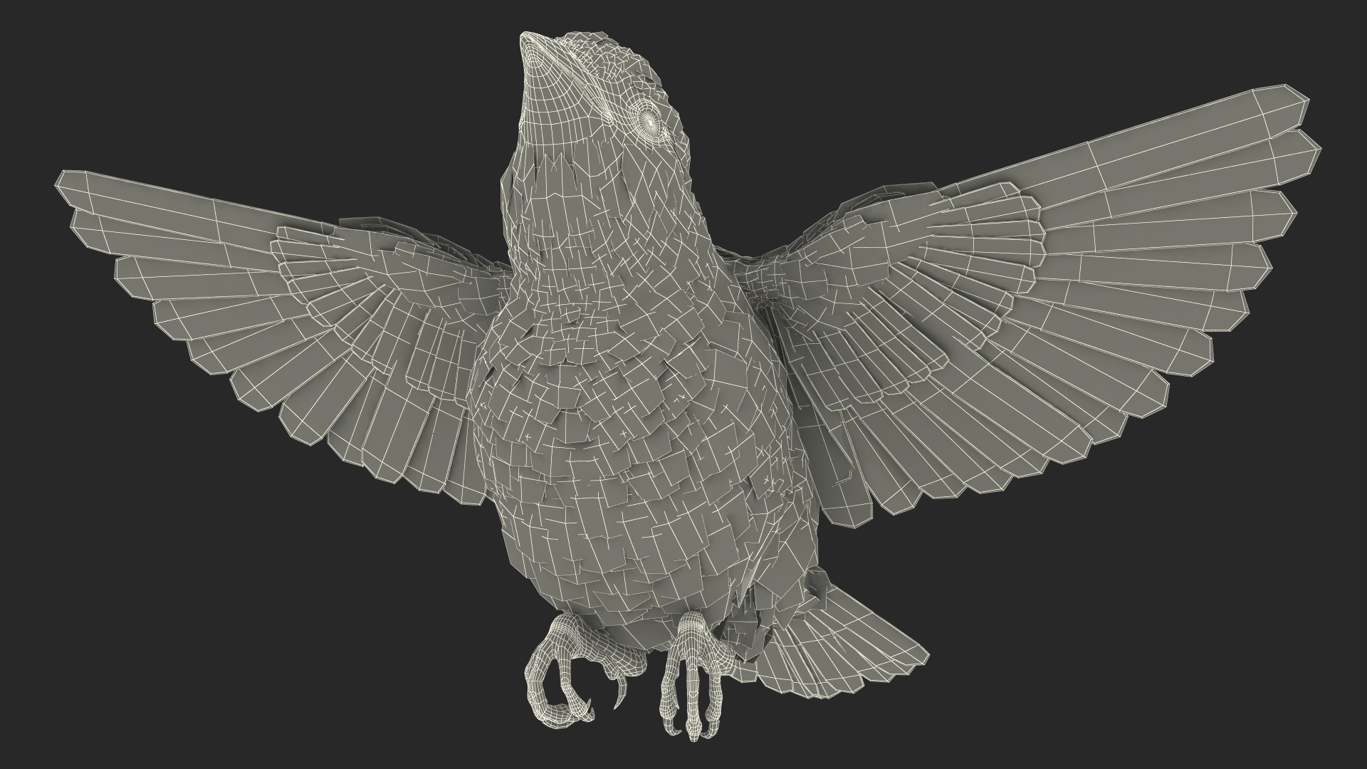 3D model House Sparrow Rigged