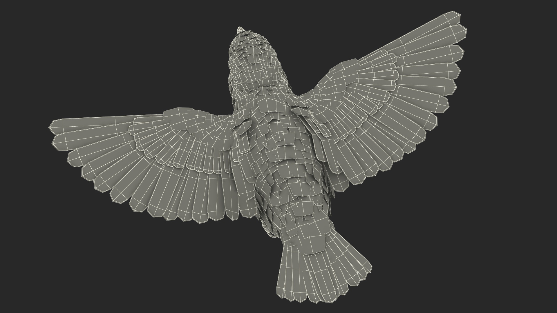 3D model House Sparrow Rigged
