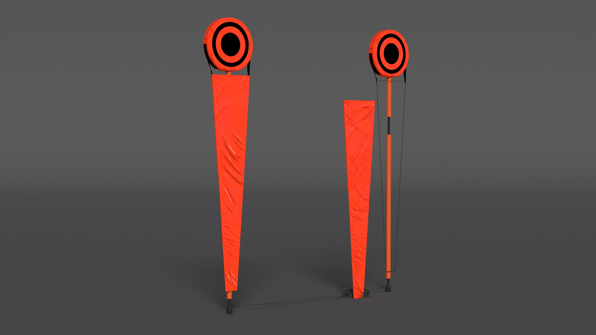 3D Football Down Markers Rigged model