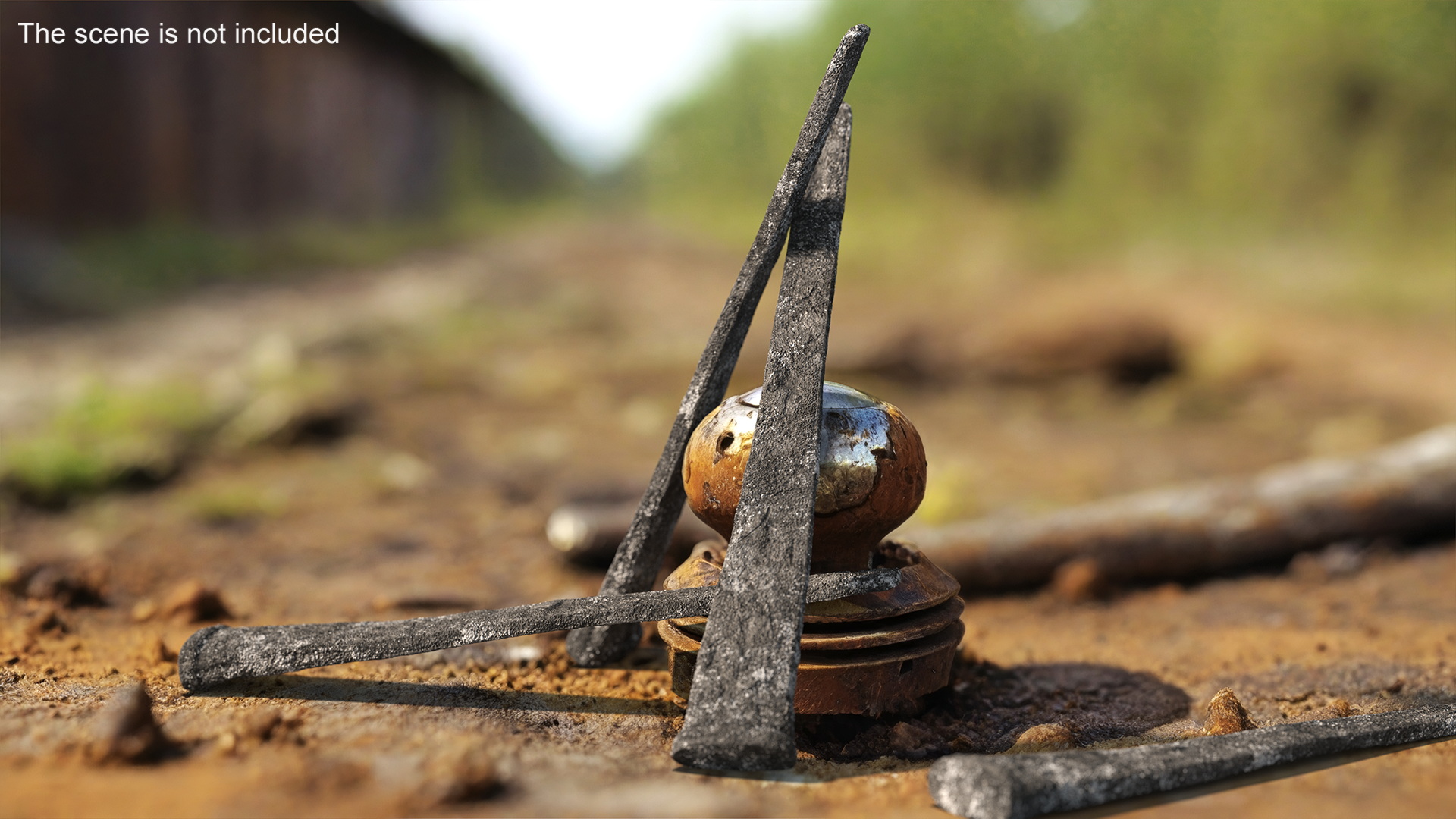 3D Vintage Old Nail