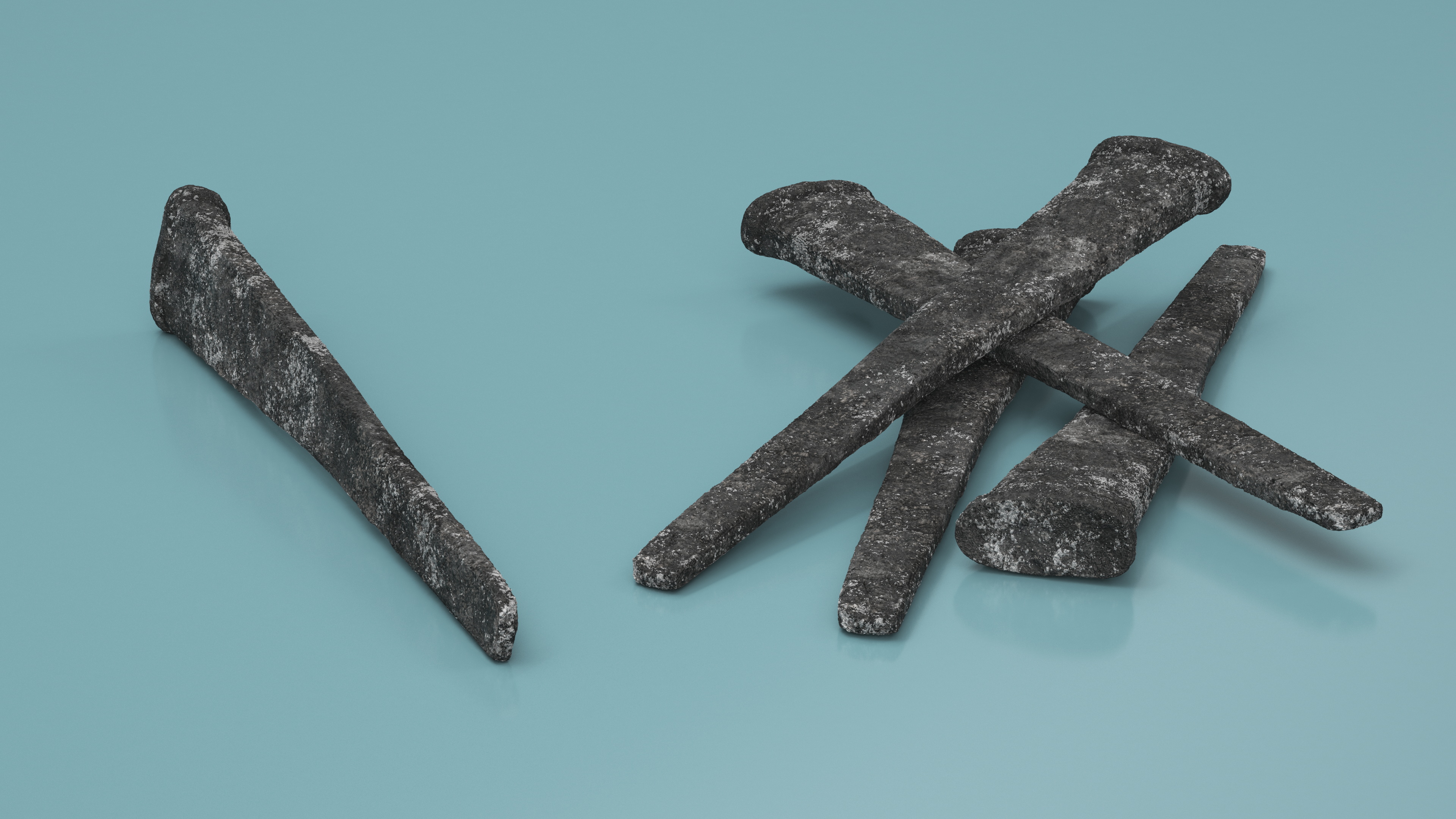 3D Vintage Old Nail