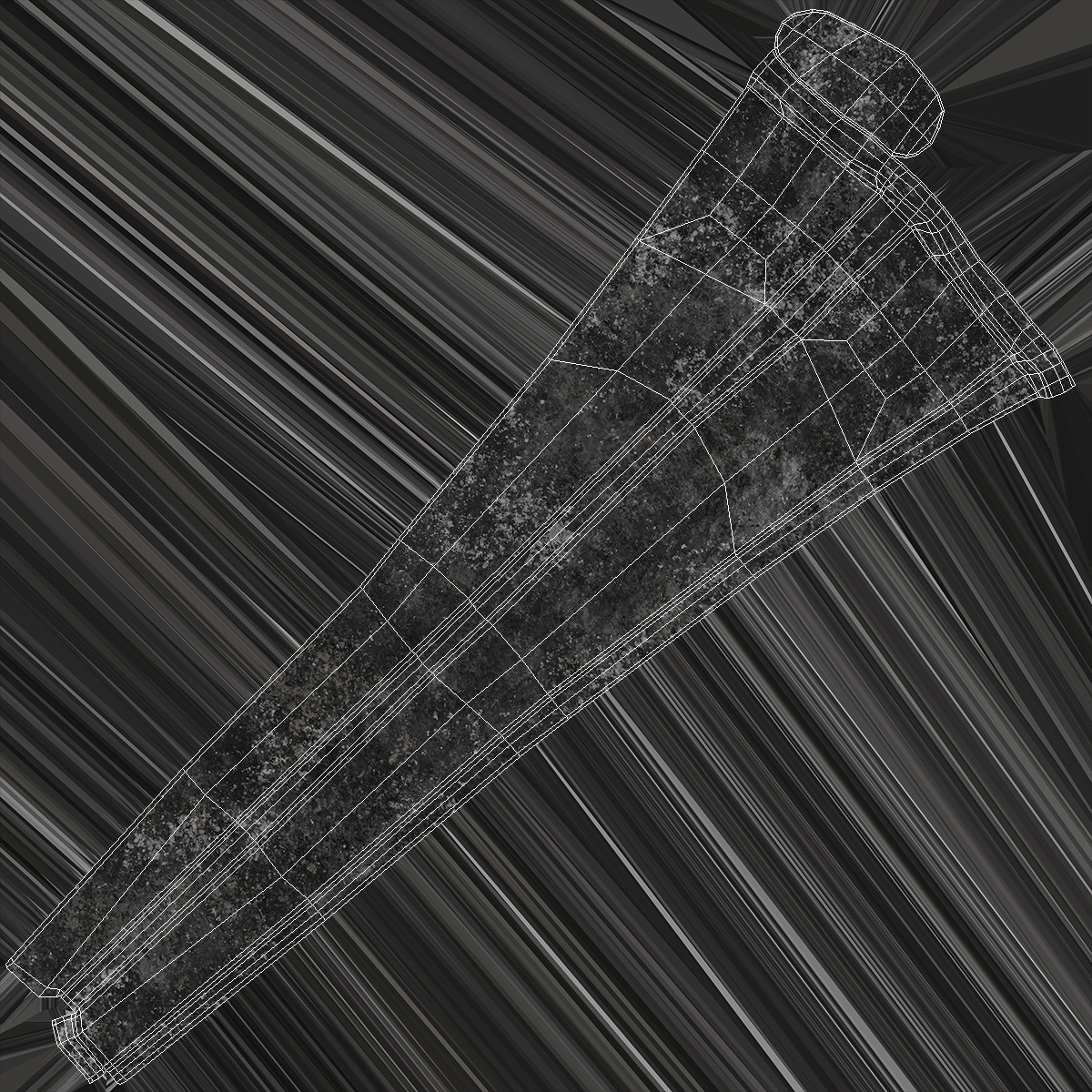 3D Vintage Old Nail