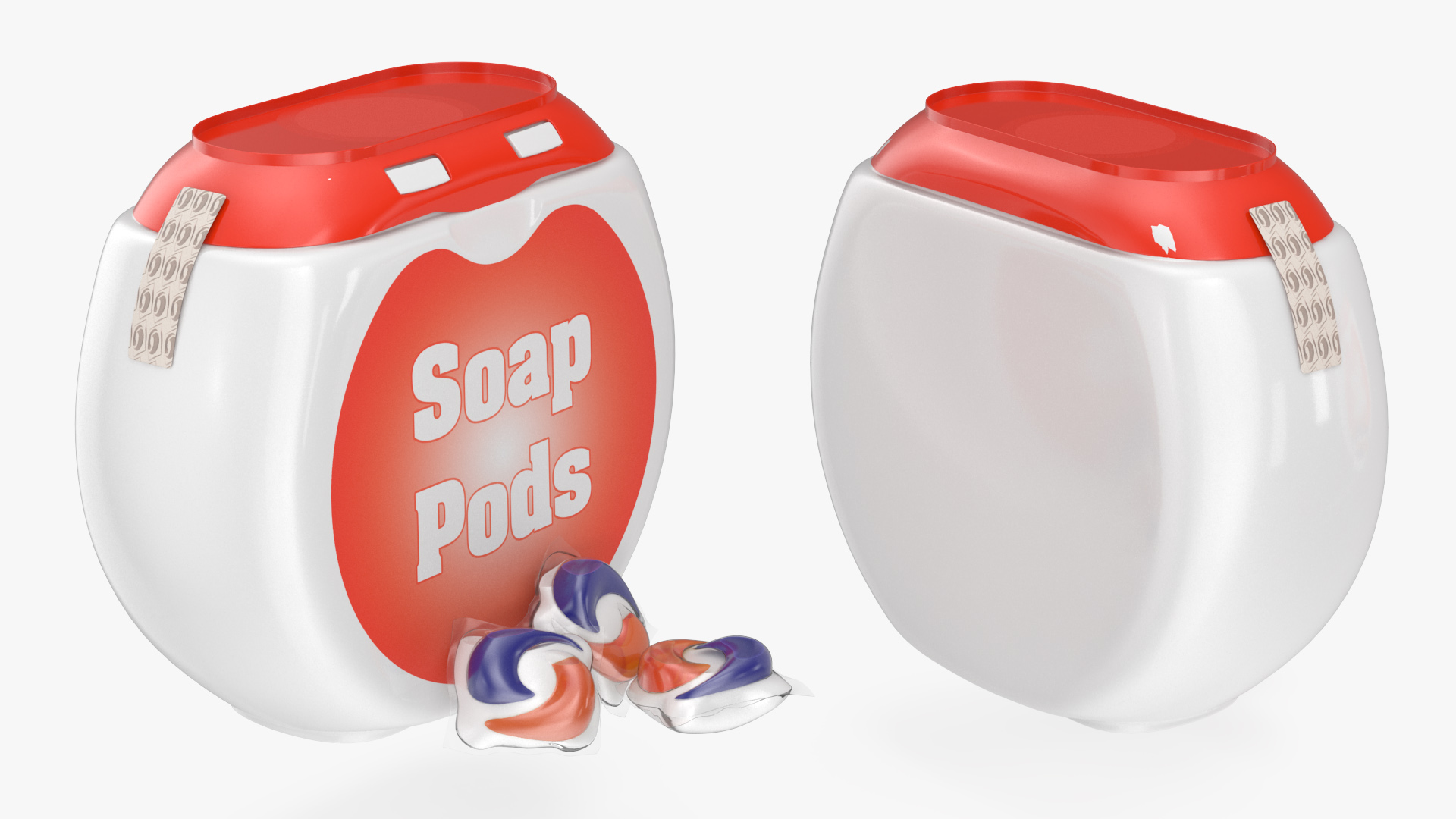 Detergent Soap Pods Pack 3D model