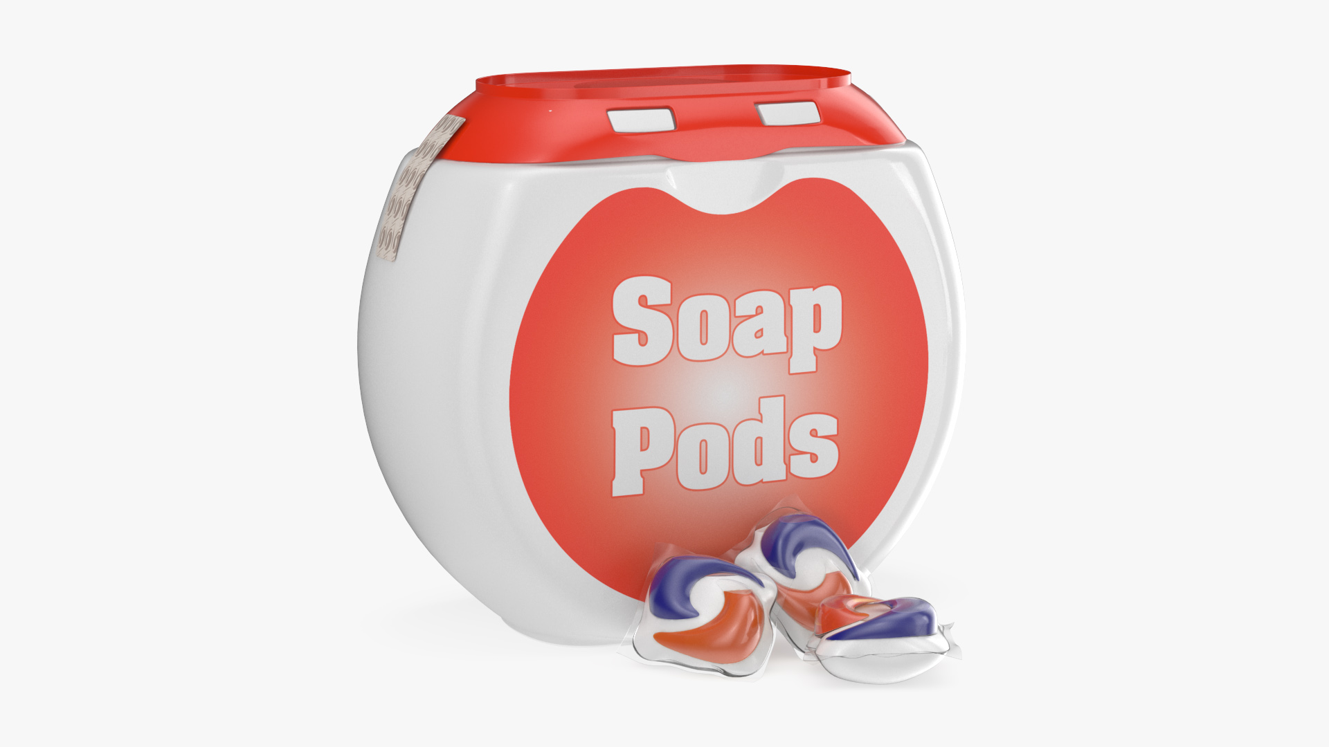 Detergent Soap Pods Pack 3D model