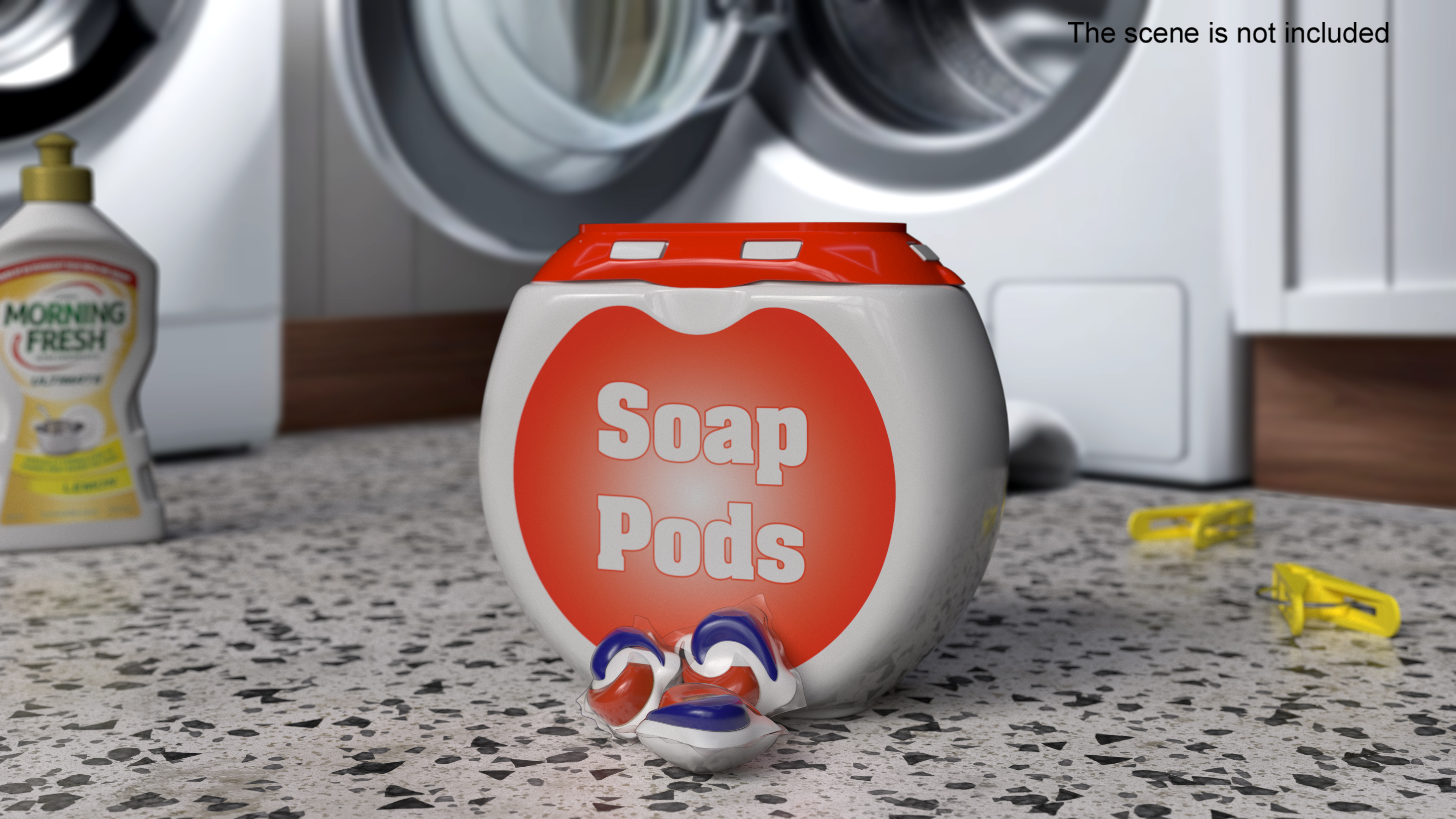Detergent Soap Pods Pack 3D model
