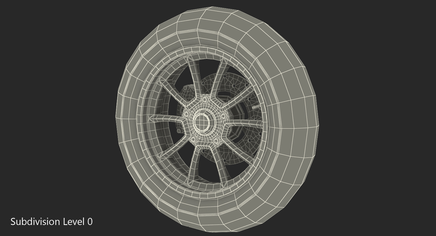 3D Scooter Wheel model