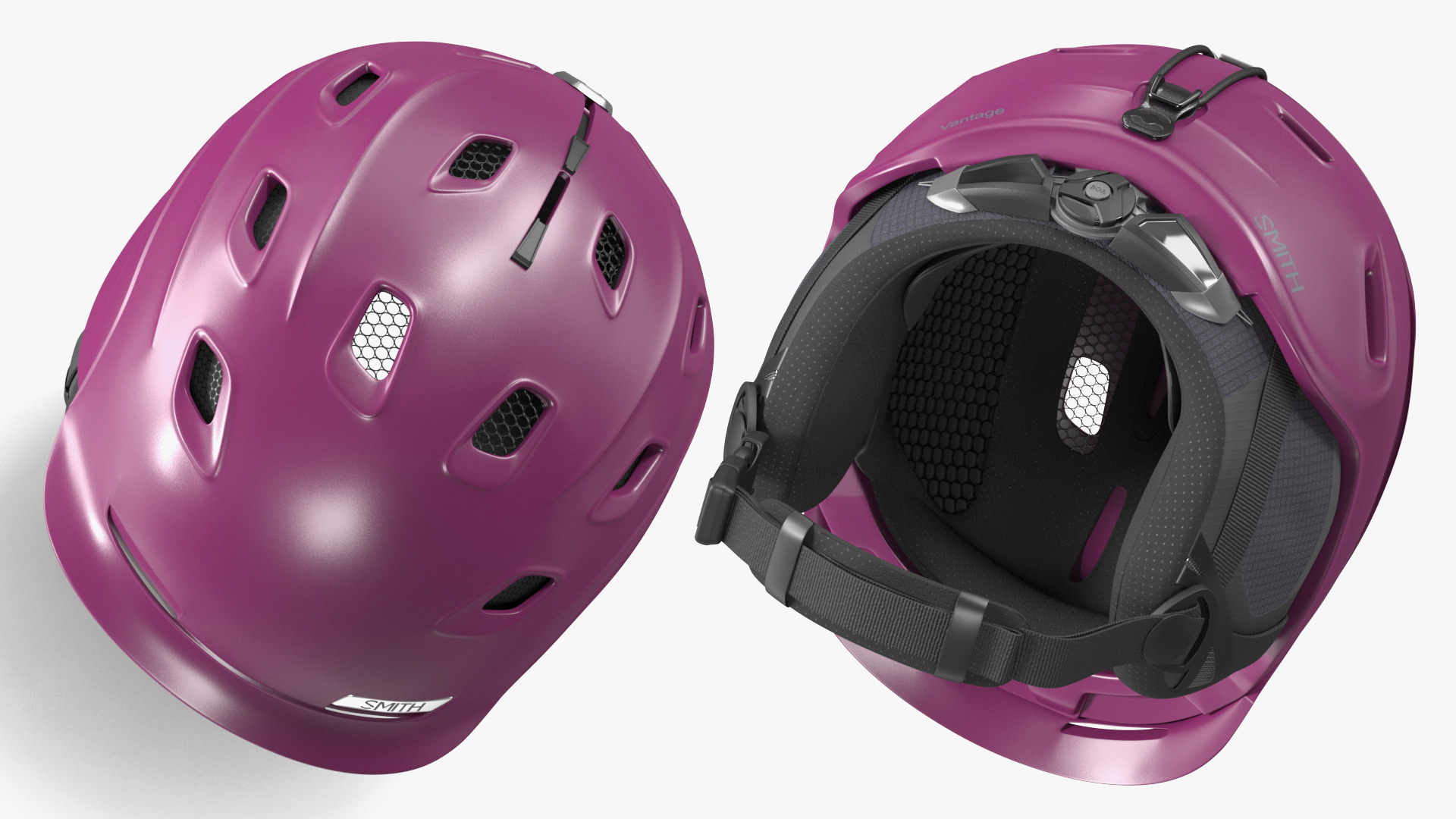 3D Smith Vantage Womens Snow Helmet Red
