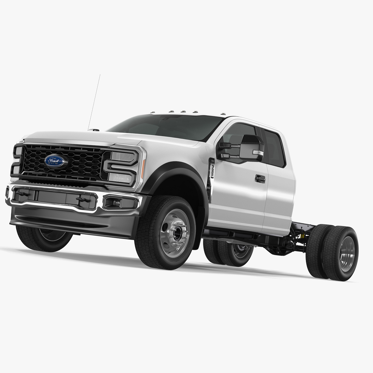 3D model Super Duty F550 2023 Ford Long Cab Rigged for Cinema 4D
