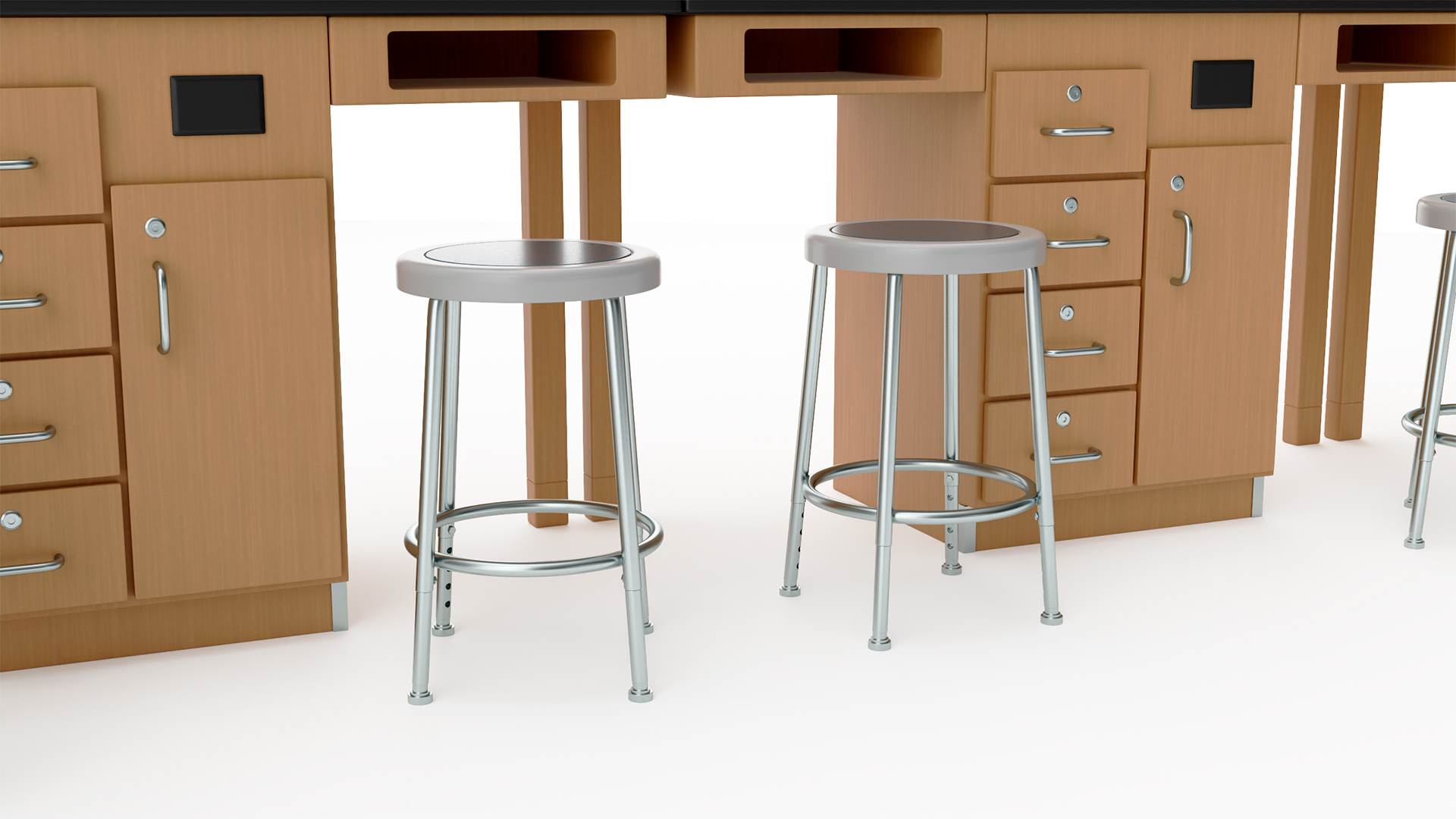 3D Laboratory Interior with Equipment and Furniture model