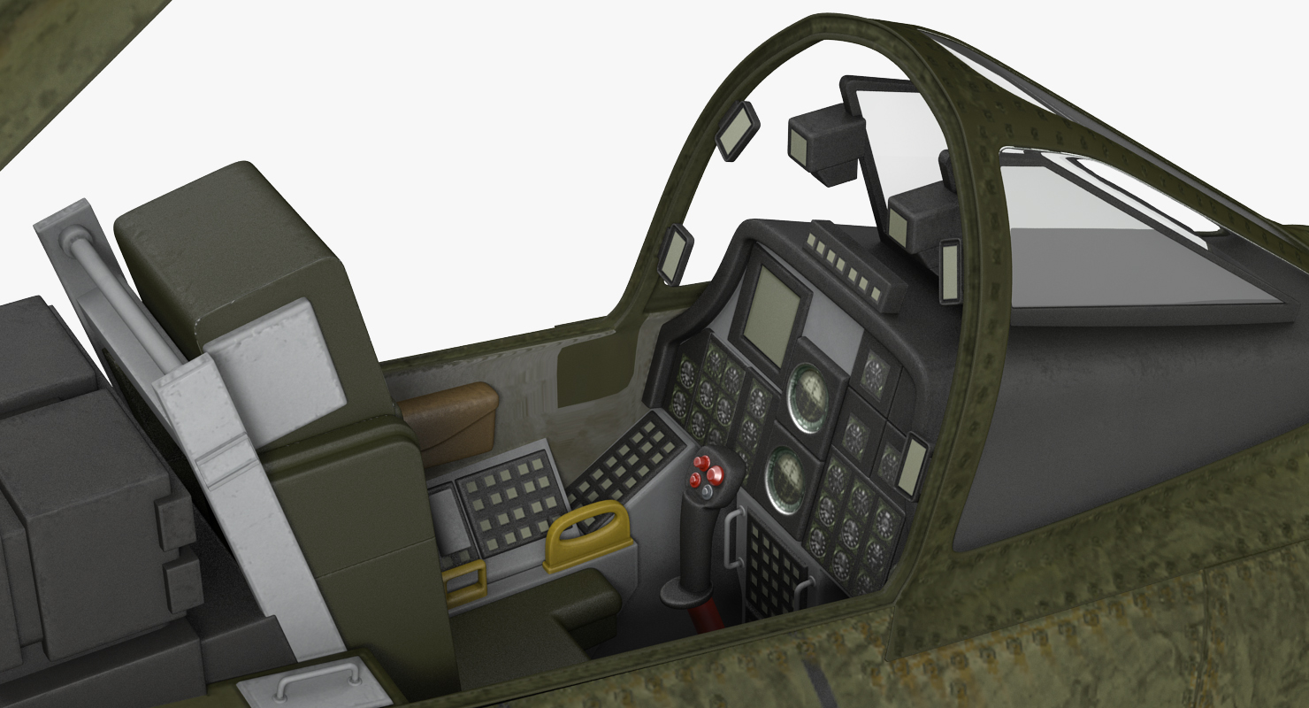 Fairchild Republic A 10 Thunderbolt II Green 3D model