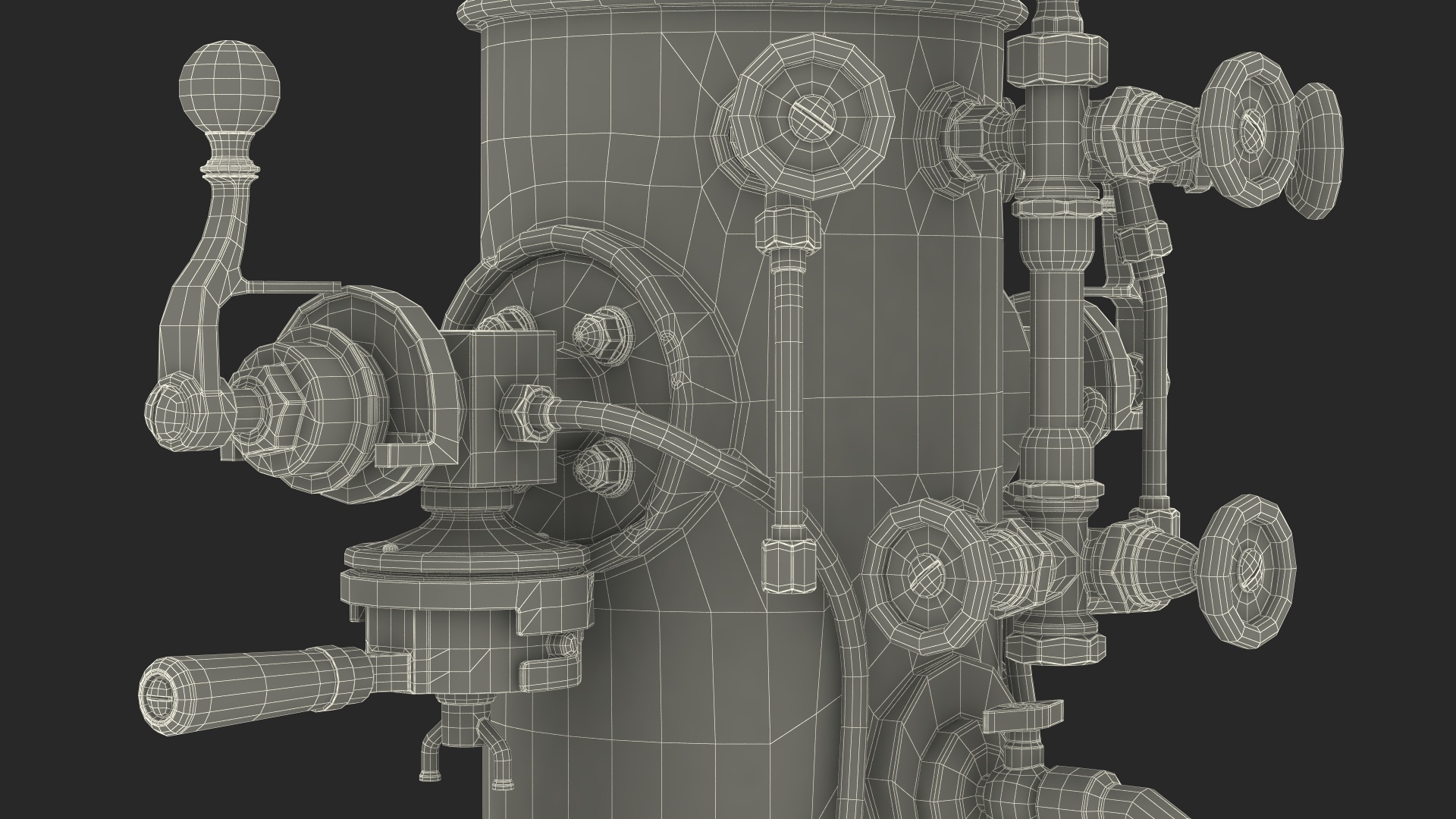 La Pavoni Vintage Espresso Machine 3D model