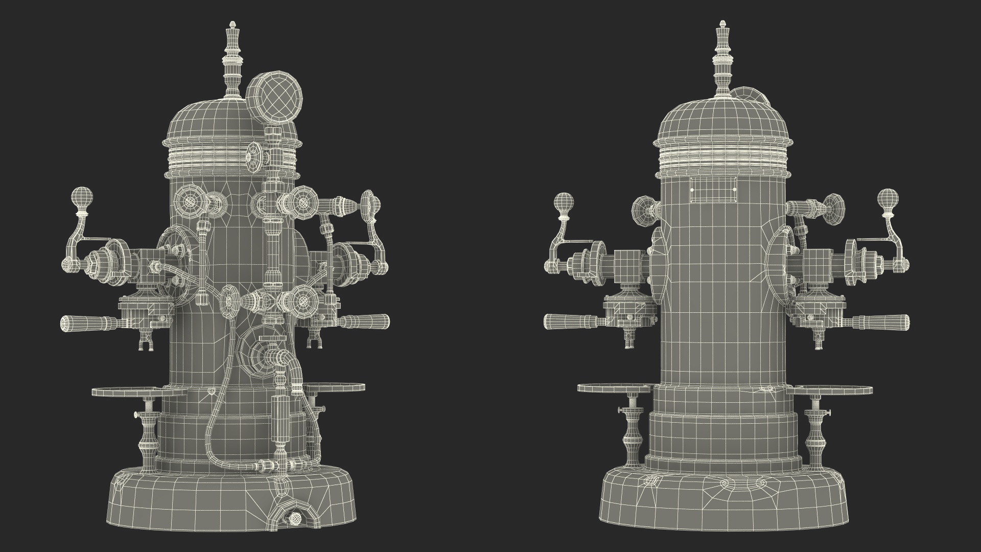 La Pavoni Vintage Espresso Machine 3D model