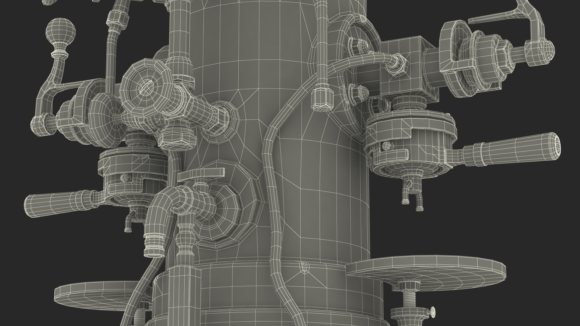 La Pavoni Vintage Espresso Machine 3D model
