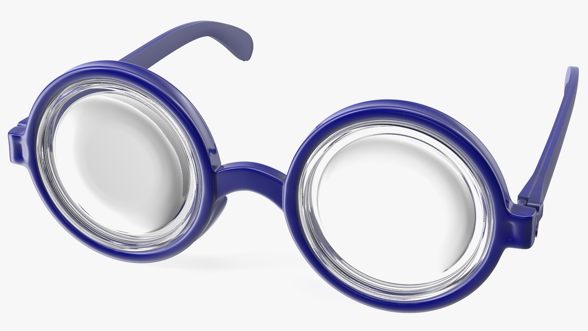 Blue Nerd Glasses 3D