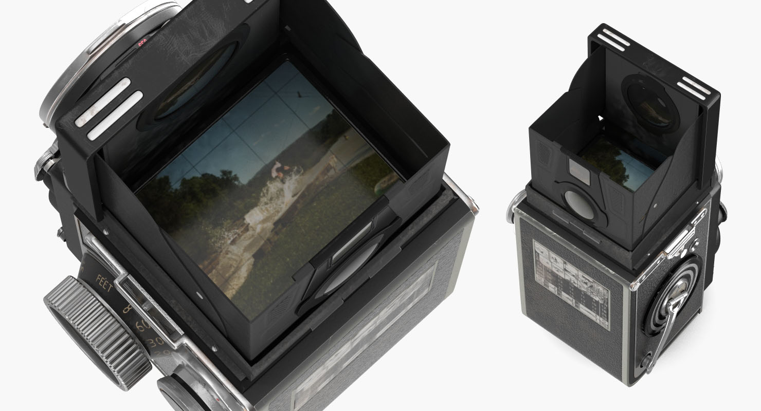 3D Old Twin Lens Camera Generic model