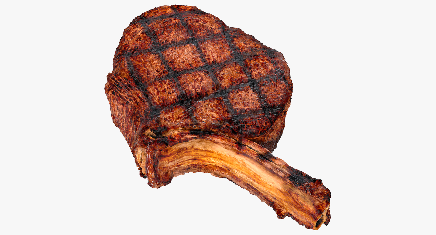 3D Grilled Rump Steak model