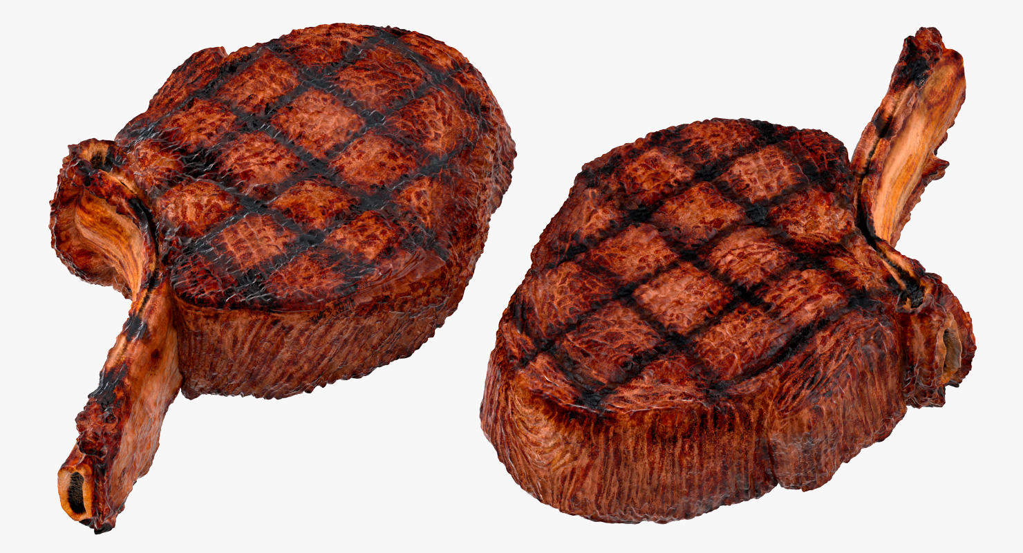 3D Grilled Rump Steak model