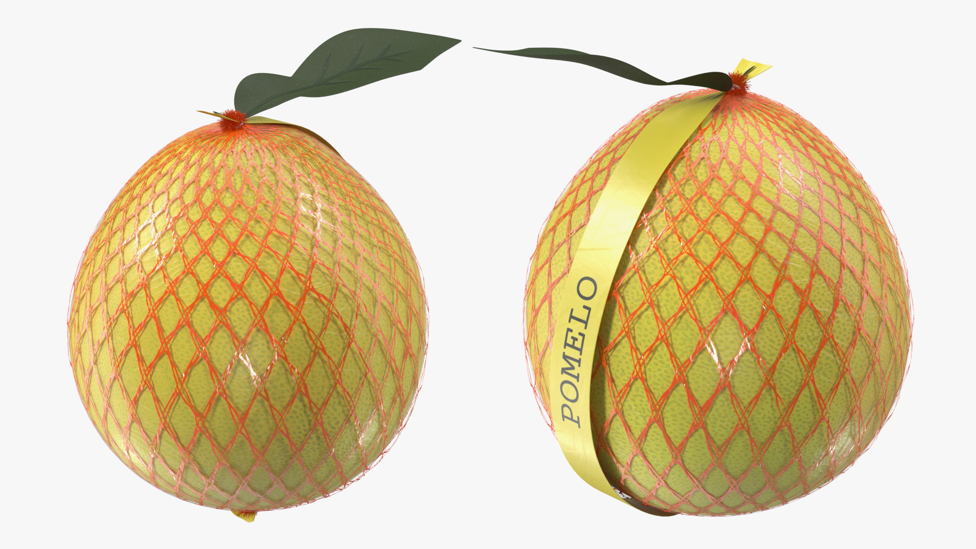 3D Package of Yellow Pomelo Fur model