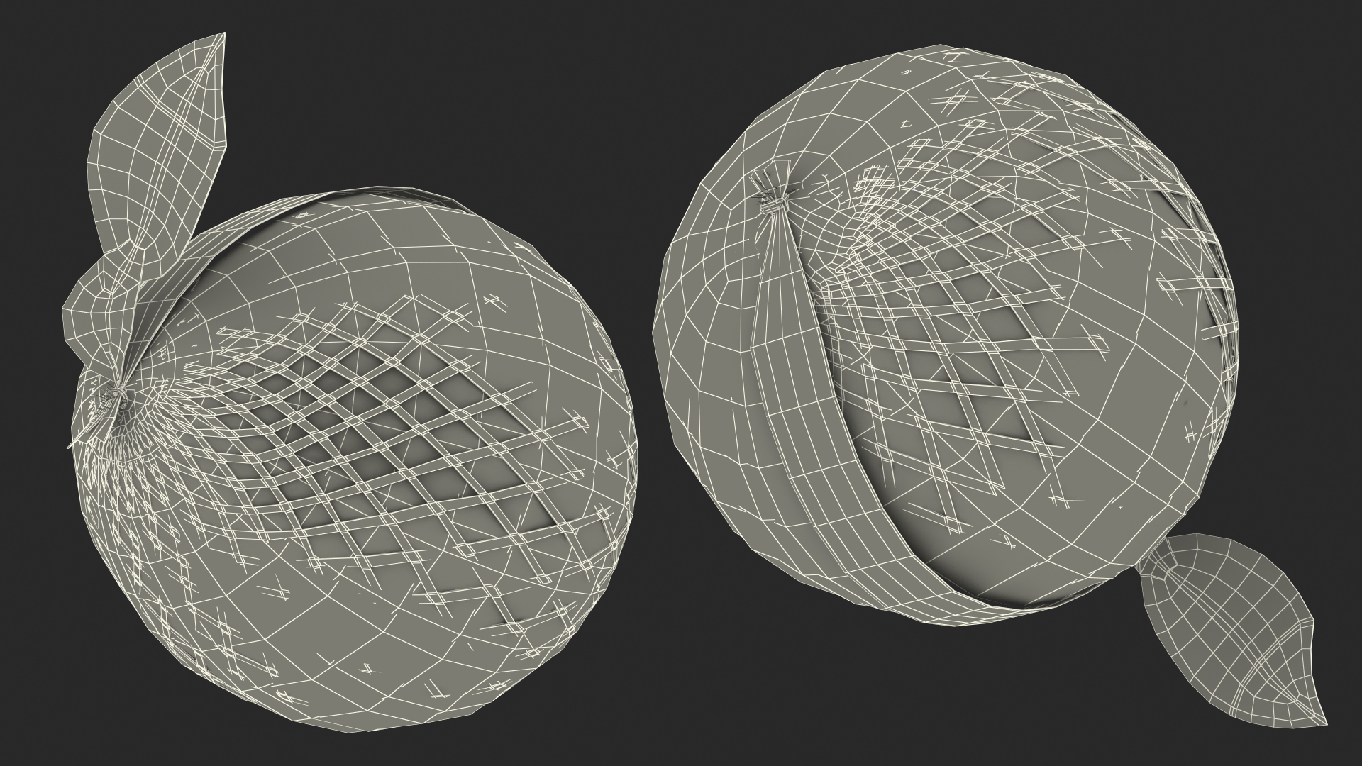 3D Package of Yellow Pomelo Fur model