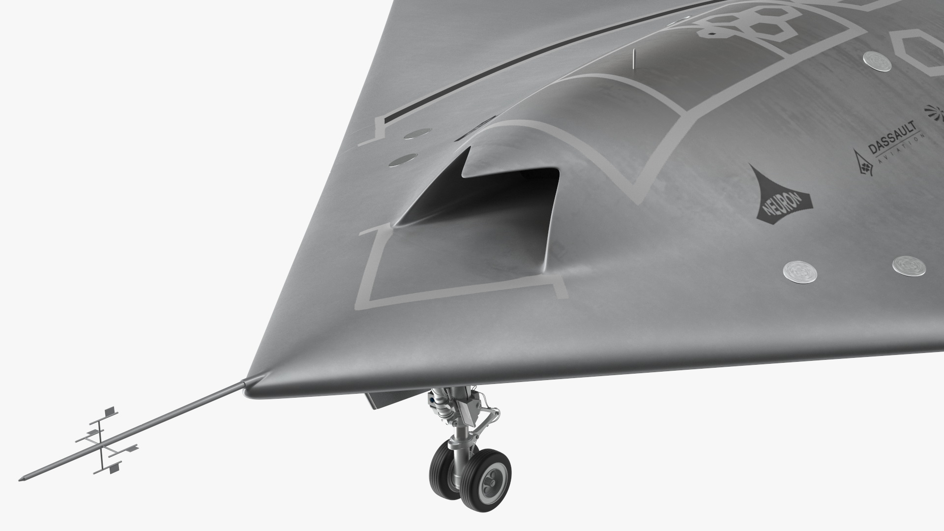 3D model Dassault nEUROn Stealth UCAV Rigged