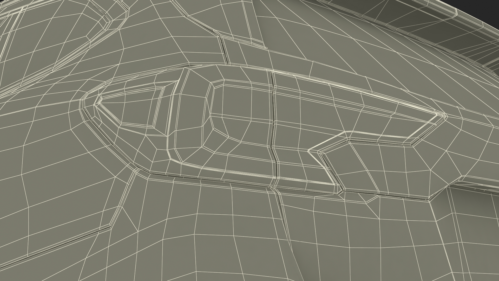 City Crossover SUV Blue Simplified 3D model