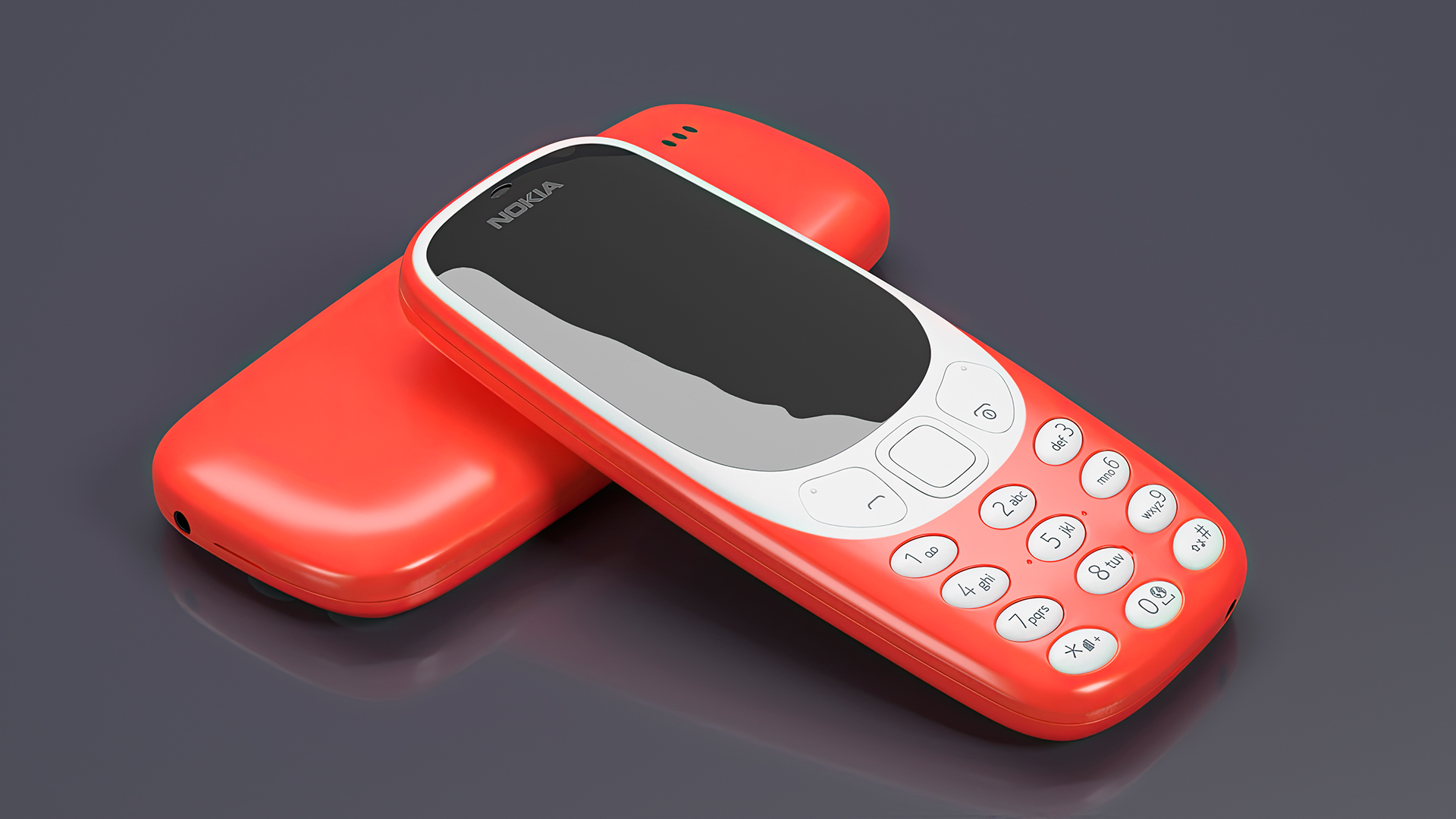 3D Nokia 3310 New Red model