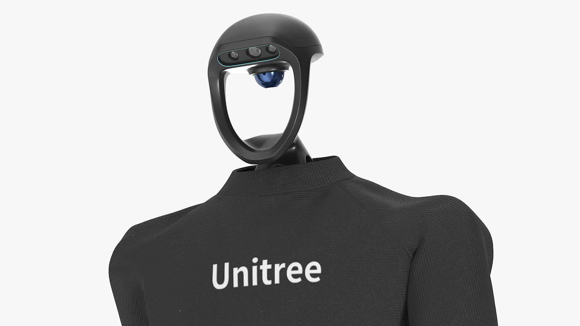 3D Unitree H1 Humanoid Robot in Walking Pose