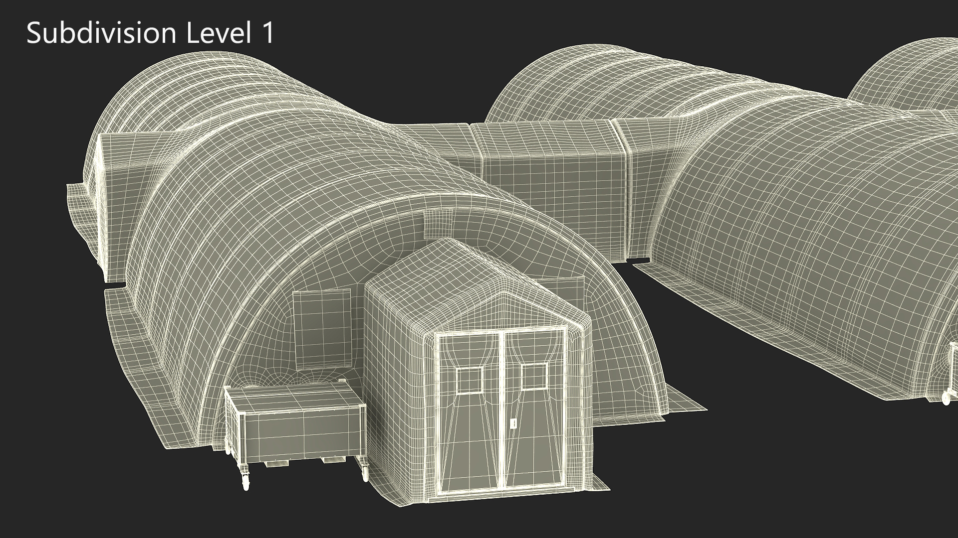 3D model Negative Pressure Isolation Hospital Shelters