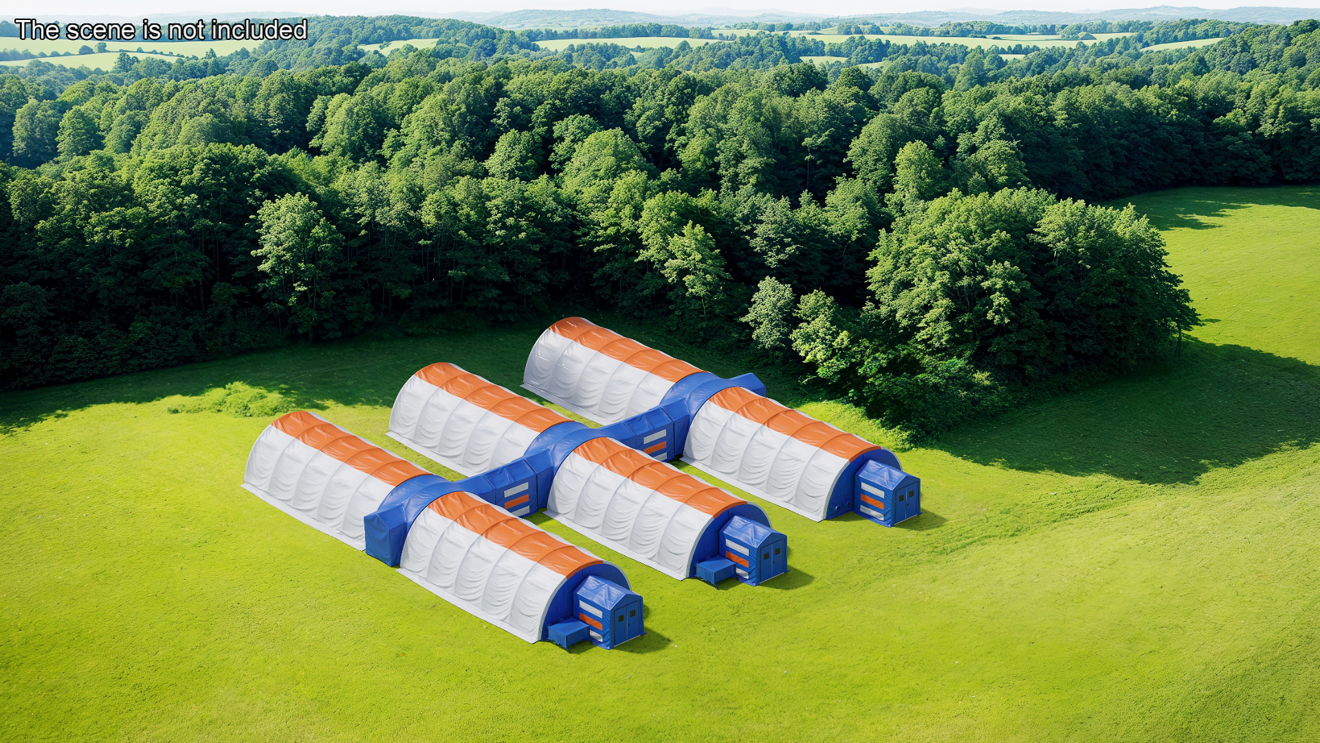 3D model Negative Pressure Isolation Hospital Shelters