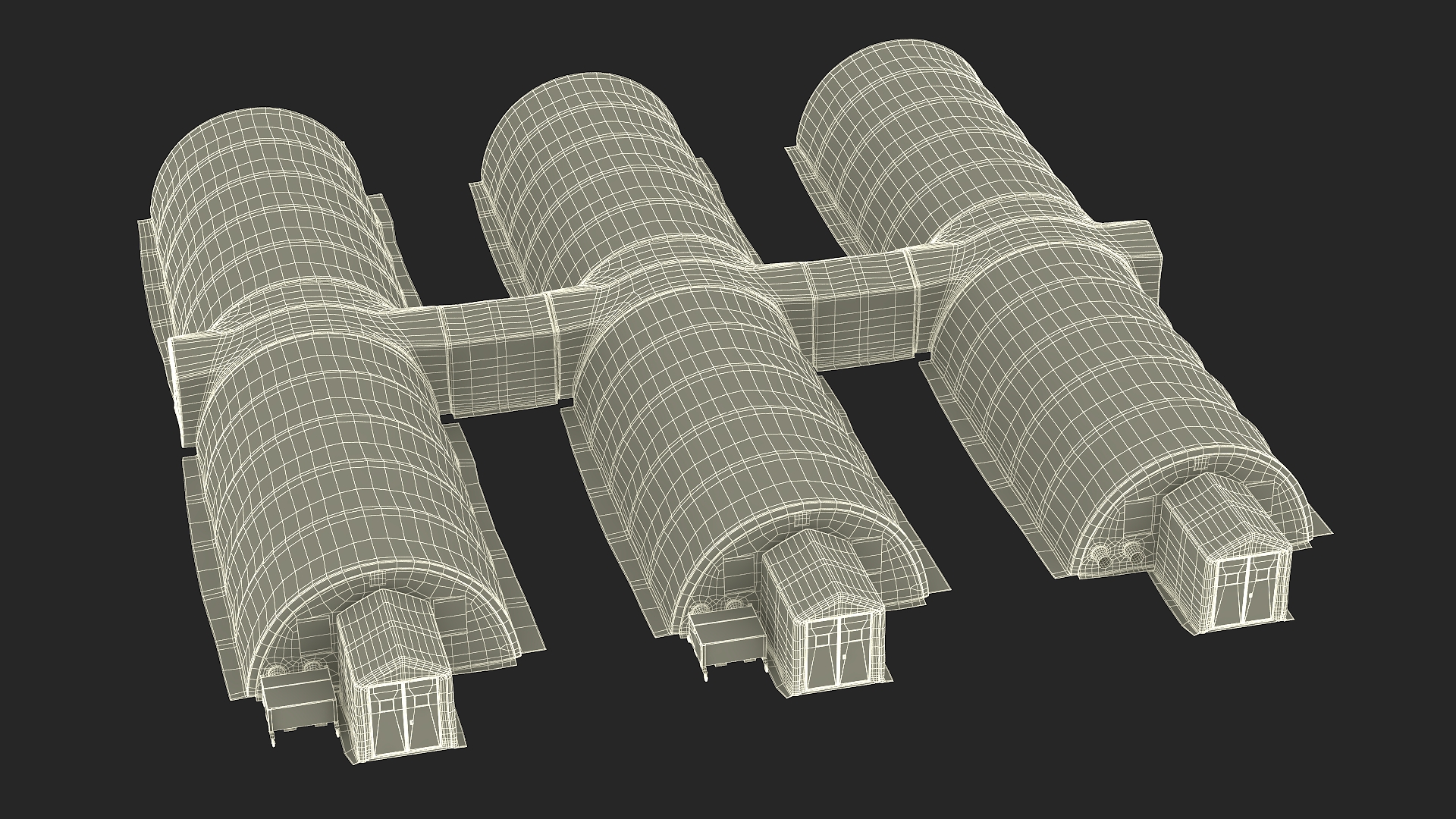3D model Negative Pressure Isolation Hospital Shelters
