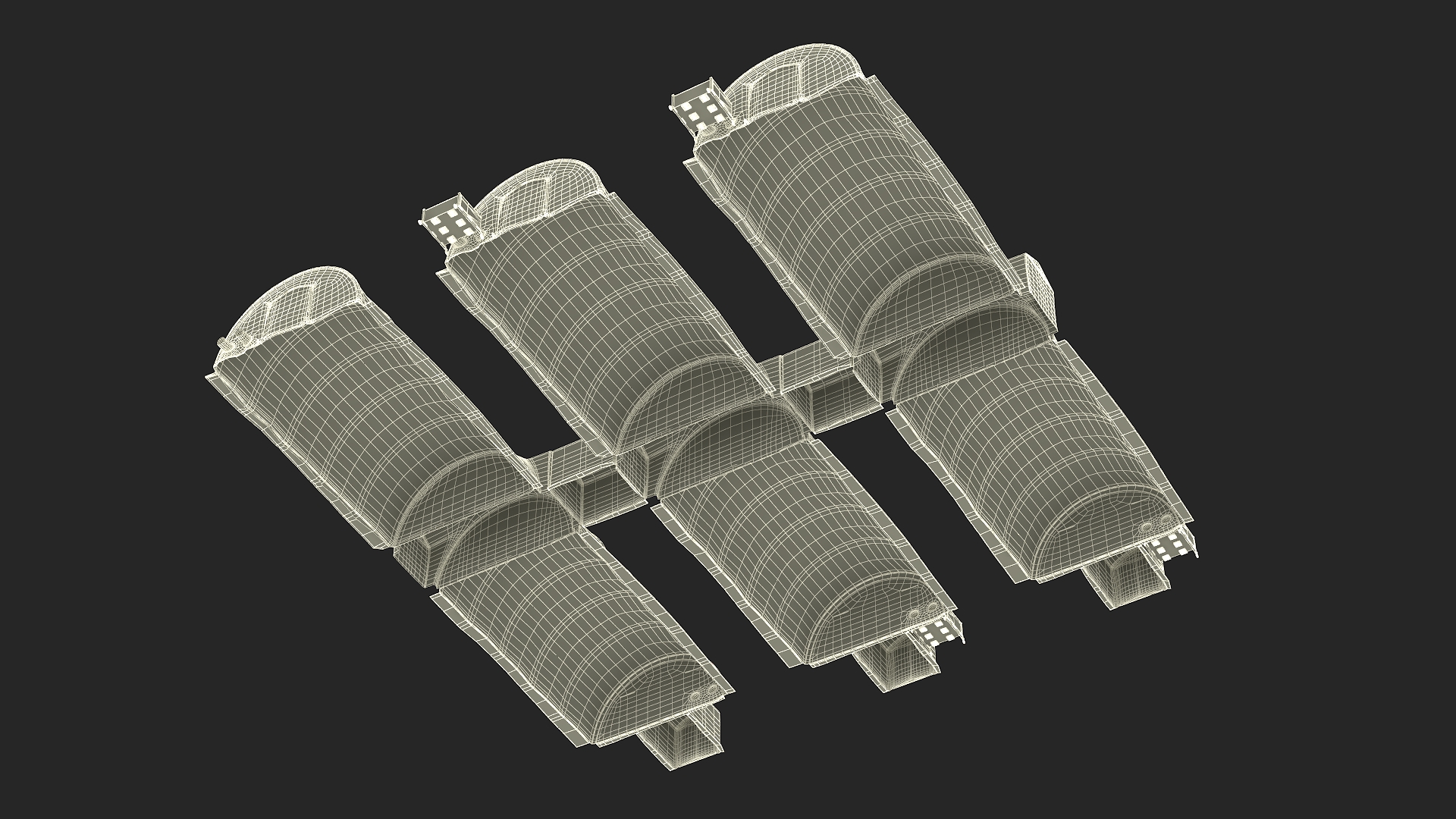 3D model Negative Pressure Isolation Hospital Shelters