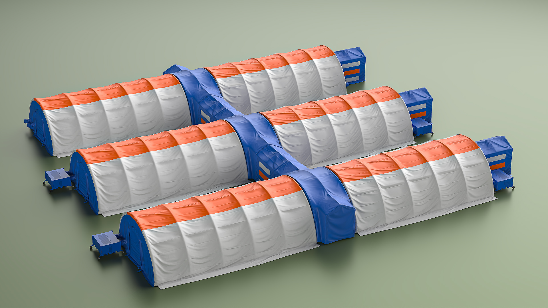 3D model Negative Pressure Isolation Hospital Shelters