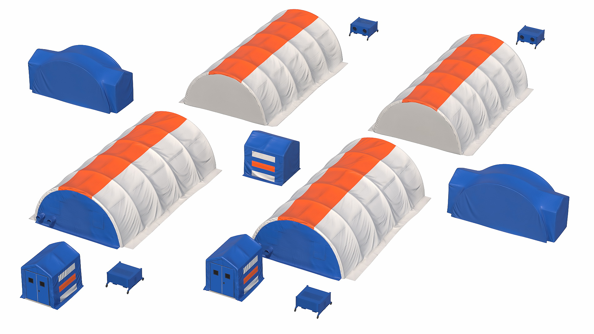3D model Negative Pressure Isolation Hospital Shelters