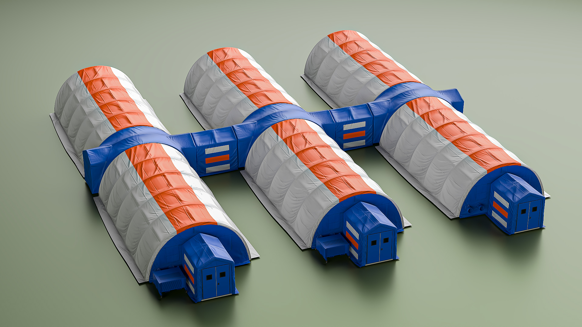 3D model Negative Pressure Isolation Hospital Shelters